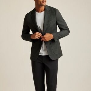 Jetsetter Unconstructed Italian Wool Blazer 48R in Charcoal and Standard $400 ne